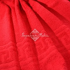 Полотенце махровое 50*90 красный 109 380 гр/кв.м Баракаттекс