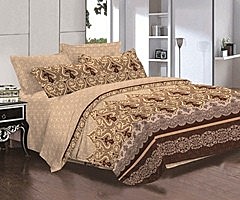 КПБ семейный макосатин набивной Трюфель BL3762 Чёскыд ун (пр.220*240;под.145*215-2 шт.;нав.70*70-2 шт.) (602429)