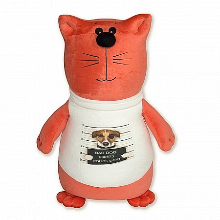 Игрушка Антистресс Кот в футболке  20аси19ив-3  35*23*16