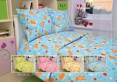 Простыня детская 110*140 бязь набивная Мишки 350/4  140 гр/кв.м. ГОСТ Чёскыд ун (617412)