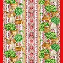 Полотенце банное вафельное полотно набивное 100*150 Русская баня 10964/1 160 гр/кв.м С легким паром