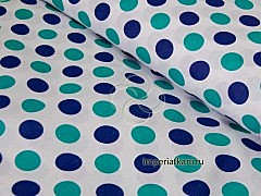 Наволочка 50*50 бязь набивная Круги мята 1718 Прогресс 125 гр/кв.м. Чёскыд ун