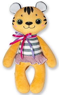 Игрушка Антистресс Тигр Куколка желтый  21аси10ив-2 32х16х7