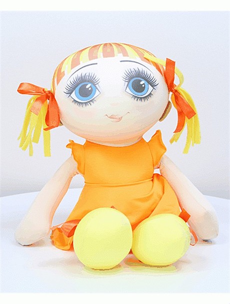 Игрушка Антистресс Кукла Даша 13аси31ив-2 оранжевая 15*46*10 см (500798)