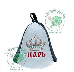 Шапка банная Царь комб БШ-210033 Состав: 50% шерсть, 50% пэ