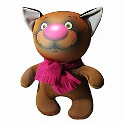 Игрушка Антистресс Котик Мотя 17аси13ив-2 17*30 коричневый