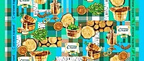 Полотенце банное вафельное полотно набивное 100*150 С легким паром бирюза 160 гр/кв.м С легким паром