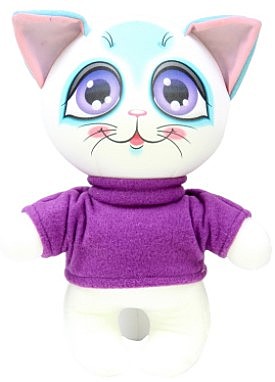 Игрушка Антистресс Киски Ириски фиолетовая 15аси13ив-2 25х19 см